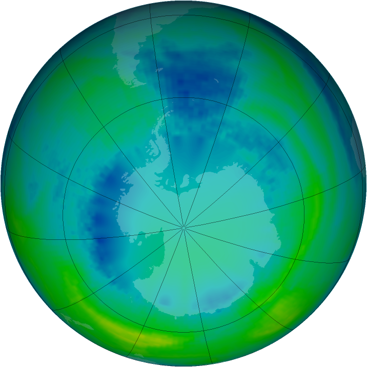 Ozone Map 2004-08-12